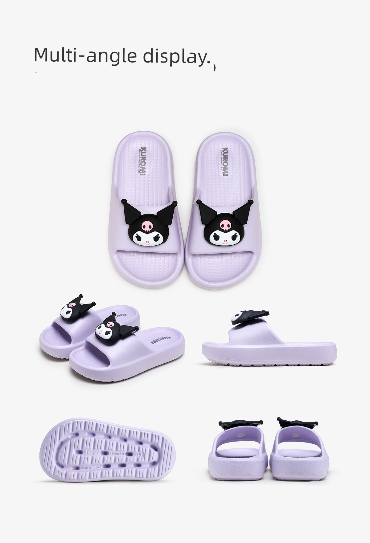 Kuromi Children's Slippers for Girls, Summer Indoor Home Bathroom Bathing 2026 New Model Parent-Child Girls' Slippers — 12