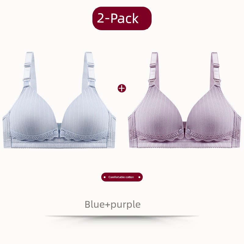 Maternity Bra Nursing Bra Push-Up Anti-Sagging Pregnancy Breastfeeding Pure Cotton Lift-Up Comfortable Bra Thin Style — 8