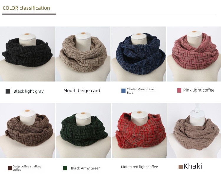 winter Condom female Versatile thickening black Knitting wool