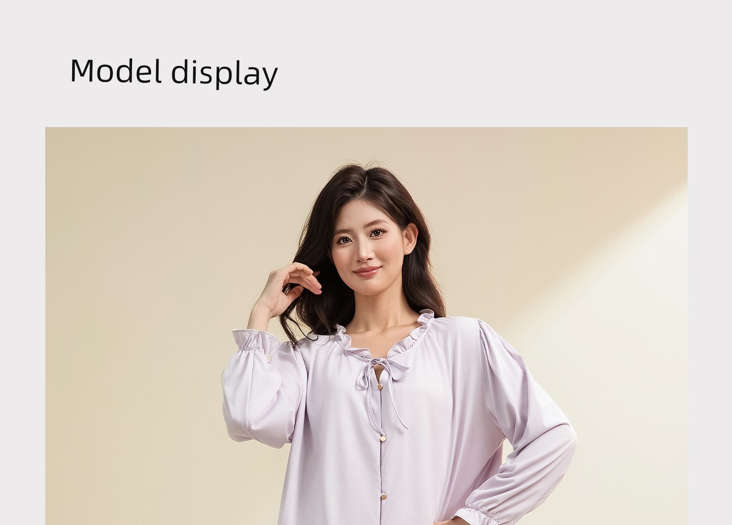 Gongxun Modal Postpartum Pajamas, Home Wear, Thin Style for All Seasons, Antibacterial Nursing and Breastfeeding Clothing Set for Pregnant Women — 43