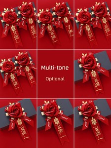 Wedding Corsage Bridegroom Bride Wedding Full Set Family Groomsman and Bridesmaid Welcome Artificial Boutonniere Send Re
