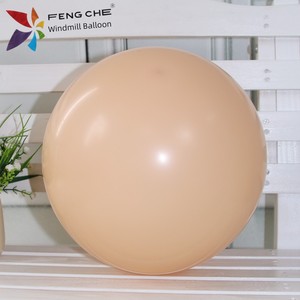 Windmill Balloon 18-Inch round Latex Pure White Retro Light Blue Avocado Green Yellow Extra-Thick Orange Decorations Arr