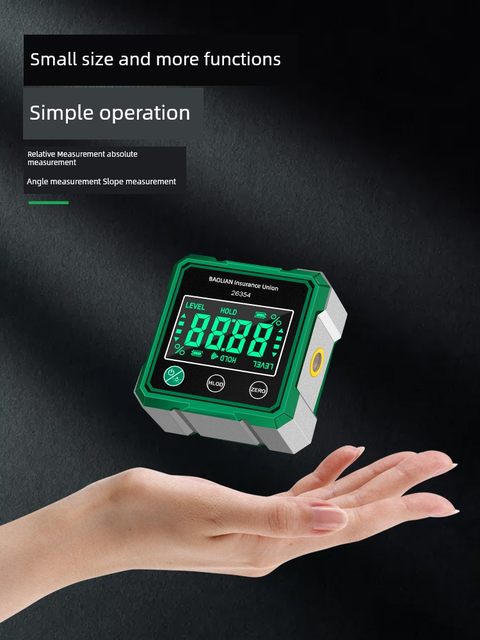 Baolian inclination meter level balance measurement digital display level magnetic absorption laser slope angle angle ruler tool