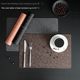 Waterproof and oil-proof Nordic Western place mat rounded corner leather bowl mat home American heat insulation mat hotel light luxury western food plate mat