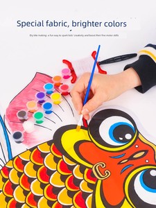 Blank Kite Material Kit DIY Children's Hand-Painted Coloring Kindergarten Homemade Butterfly Hand-Painted Kite Easy to F