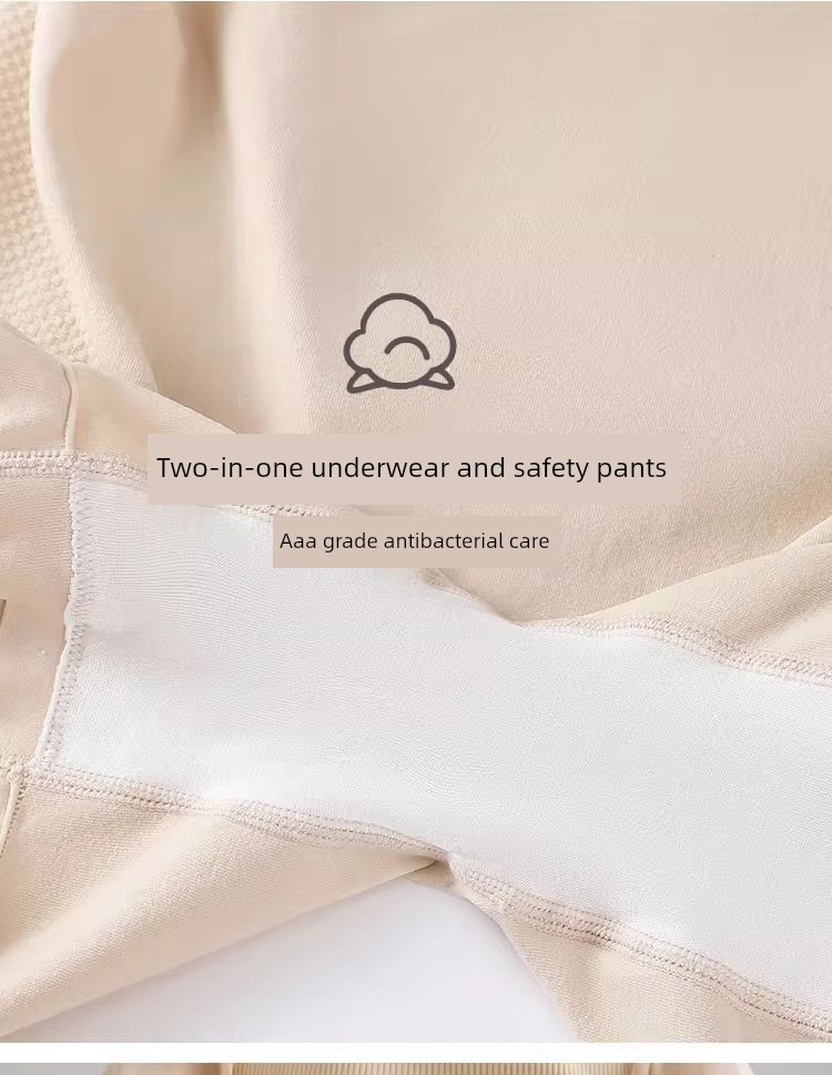 All-Cotton Maternity Safety Shorts and Underwear Two-In-One, Four-Season Anti-Exposure Insurance Shorts for Outerwear — 7