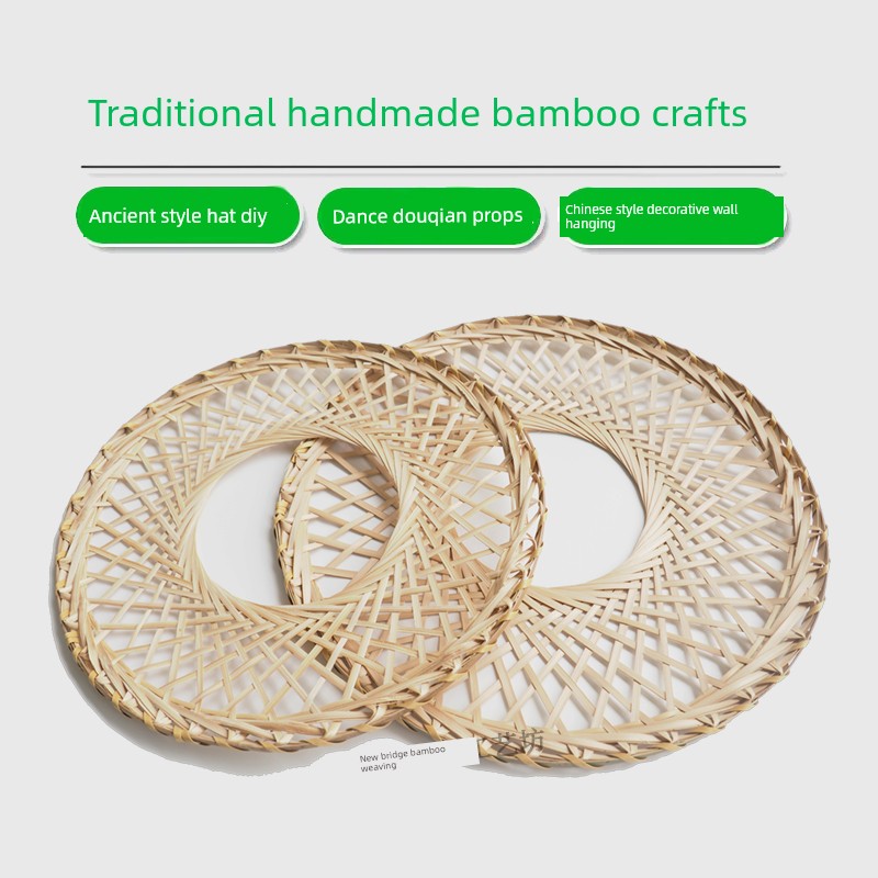 Bamboo Woven Hat, Conical Hat, Bamboo Woven Hollow Hat, Performance Hollow Hat, Hollow Screen Stage Props