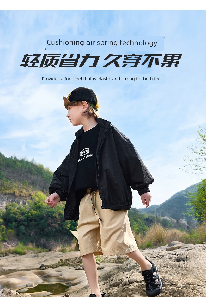 Tyrannis New Summer Sandals for Children, Outdoor Sports Shoes for Boys, Breathable Non-Slip Shoes for Girls, Water Shoes for Girls — 13