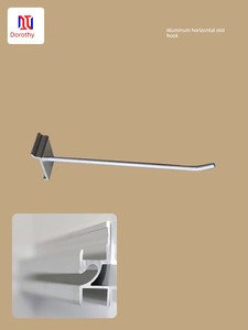Display Aluminum Alloy Horizontal Groove Track Hook Card Horizontal Groove Aluminum Alloy Supermarket Jewelry Ear Hook R