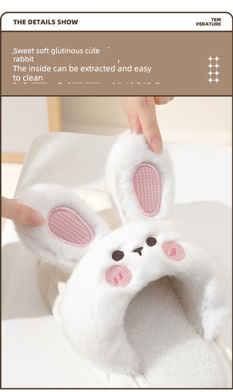 removable Plush Confinement keep warm Wear out Cotton slippers
