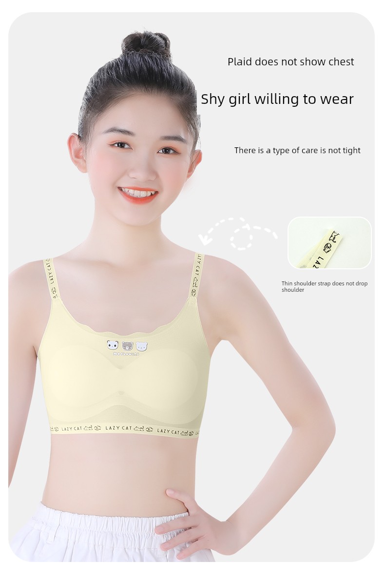 Girls' Underwear Developmental Primary School Student Youth Girl Junior High School Student Vest 12 Years Old Sling Children's Tube Top Young Adult — 11