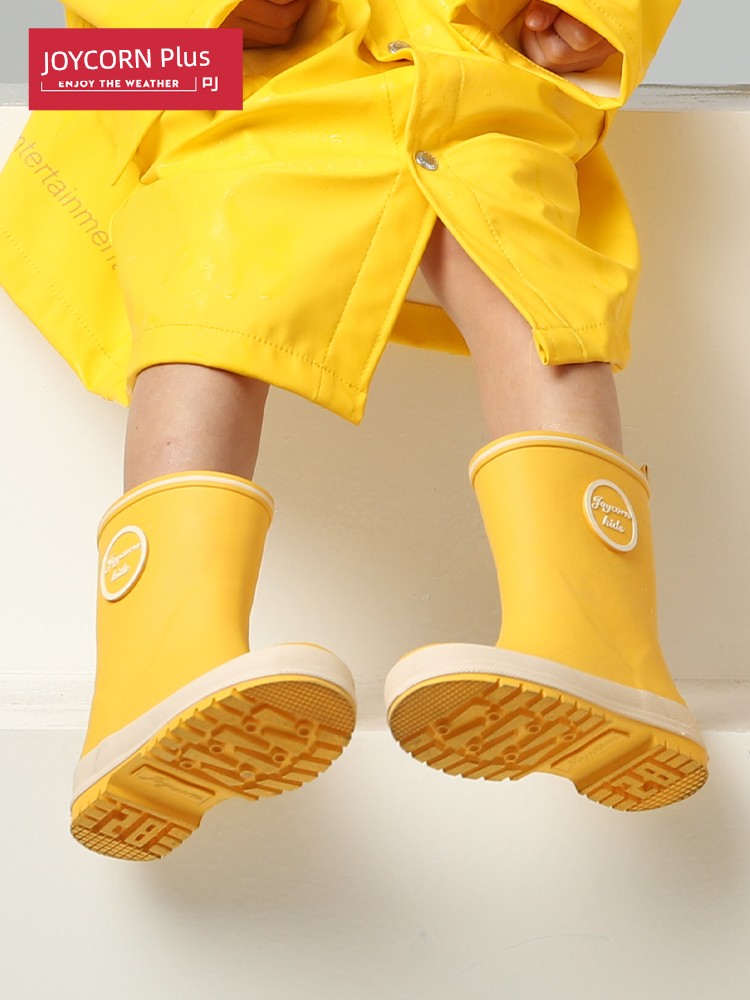 Joycorn plus Rain Boots Baby Rain Boots Waterproof Boys' and Girls' Rubber Shoes Children's Non-Slip Water Shoes Outdoor — 2