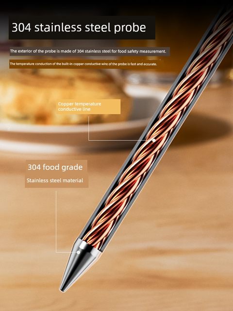 食品温度计测水温食物烘焙油温奶温家用探针式婴儿洗澡厨房测量计