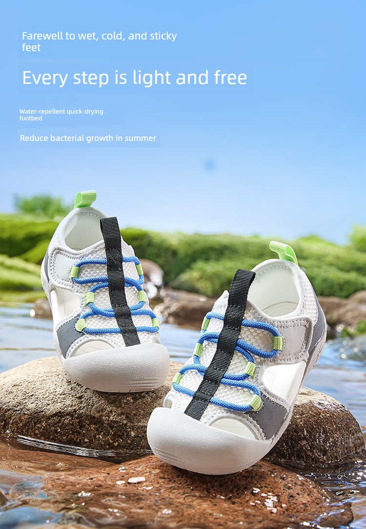 [Bee Wish Society] Balabala Kidsren's Shoes, Kidsren's Sandals, Quick-Drying, Soft-Soled, Breathable, Sports-Friendly Summer Shoes — 11