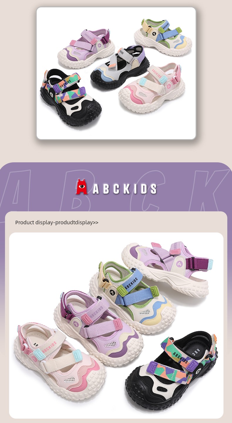 Abckids Kidsren's Shoes, Girls' Summer Sandals, 2026 New Kidsren's Hiking Shoes, Girls' Sports Soft-Soled Beach Shoes — 5