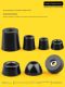Round rubber foot mat shock absorbing furniture table and chair height enhancement base mute rubber instrument audio chassis foot mat
