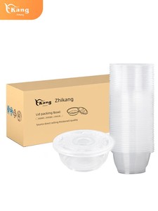 Disposable Bowl Lunch Box High Temperature Resistant Bowl Commercial Plastic Bowl Thick round Soup Bowl to-Go Box Microw