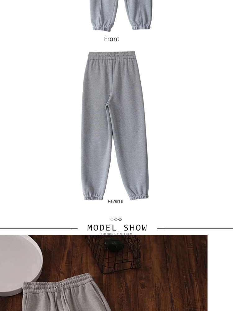 Extension High waist spring easy grey Sports pants