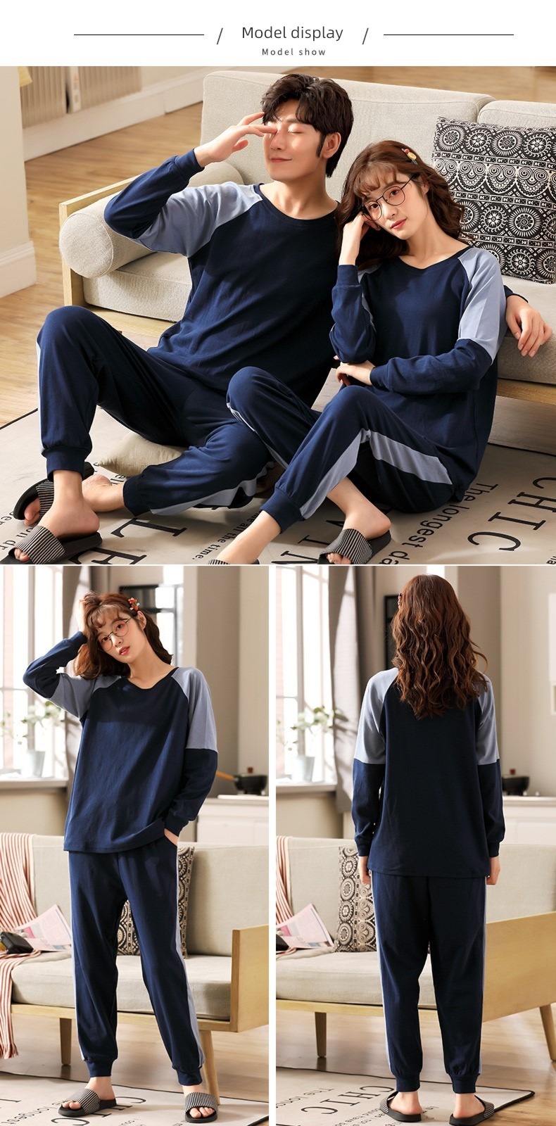 300 Jin men's wear lovers All cotton the fat pajamas