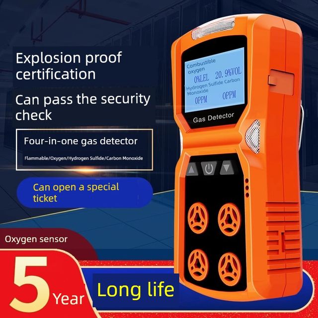 Aikos ADKS-4 4-in-1 gas detector combustible gas oxygen carbon monoxide hydrogen sulfide limited space