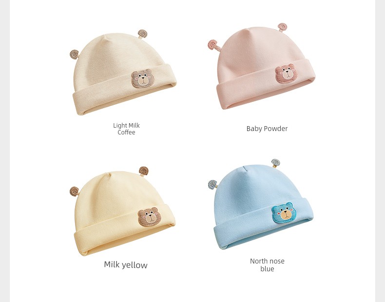 Newborn Baby Hat Autumn and Winter Class a 0 to 3 Months Infant Hat for Newborn Boys and Girls Small Age Group Outdoor Hat — 20