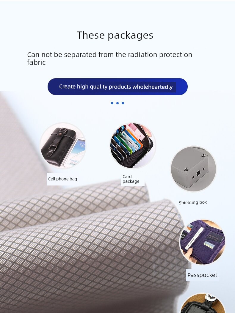 Anti-Electromagnetic Radiation Cloth Radiation Protection Block Cloth Anti-Radiation Fabrics Shielding Curtain Electrical Cover Protection against — 2