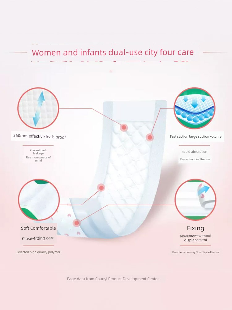 Kangyi Mummy Baby Maternal and Infant Dual Purpose Sanitary Napkin Maternal Postpartum Confinement Special Pregnant Women Lochia Maternal and Child Towel