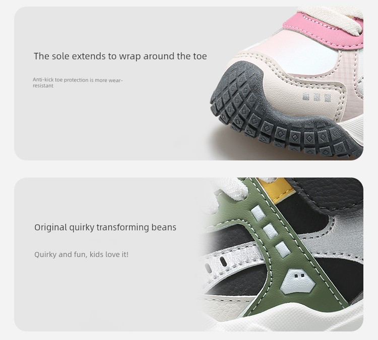 Children's Outdoor Sports Shoes for Boys and Girls, Ages 3-6, with Anti-Collision Toe Protection, Suitable for Hiking and Casual Wear — 26