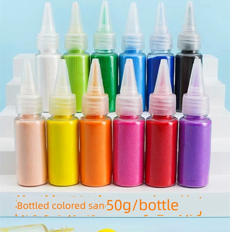 Cloisonne Cloisonne Enamel Painting DIY Bottled Colored Sand Enamel School Handmade Ingredients the Color Sand Psinting Bottled