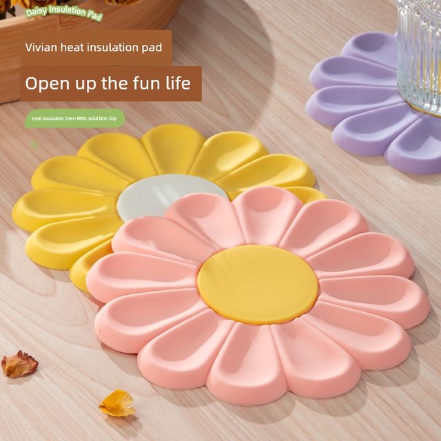 Silicone heat insulation pad Nordic dish pad bowl pad household heatproof pad kitchen anti-scalding dining table pad casserole harness rack