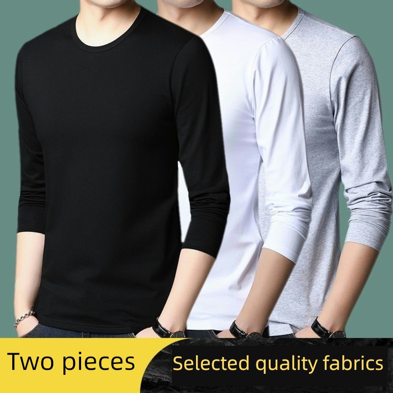 modal  man Tight fitting Autumn and winter Long sleeve T-shirt