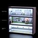 1 64 parking lot model display cabinet car model storage cabinet parking scene small proportion alloy toy car storage box