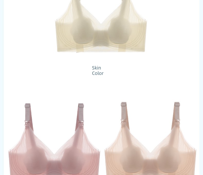 Rovo Nursing Bra Summer Thin Breathable Anti-Sagging Breast-Shaping Postpartum Breastfeeding Bra for Pregnant Women — 13