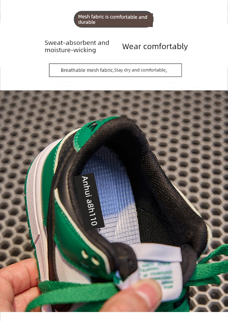 Official Website Boys' Sneakers 2026 Spring and Autumn Models Girls' Black and White Panda Shoes Autumn Casual Lace-Up Sports Shoes — 3