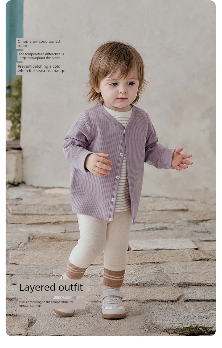 BabyLove Baby Cardigan Spring & Fall Long Sleeves Baby and Infants Coat Elastic Outerwear Casual Tops Minimalist Easiest for Match — 5