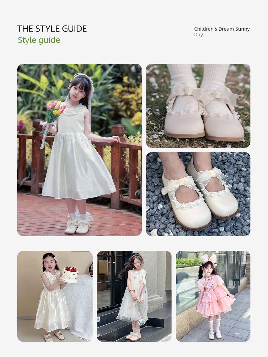 White Kids Soft Bottom Women's Baby Fall and Winter Princess Shoes — 2