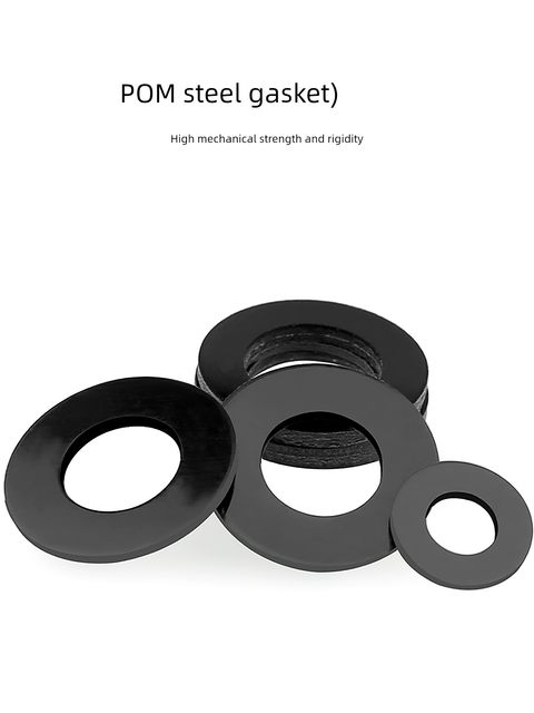 POM gasket polyformaldehyde steel wear-resistant flat pad high strength hard plastic insulating washer M2M3M4M5M6M8M10
