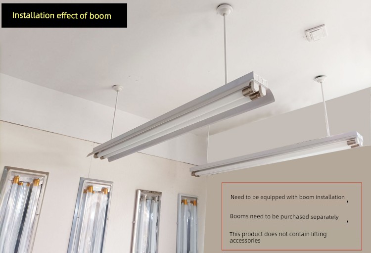 LED Double Tube Classroom Full Set Garage Workshop Fluorescent Lamp