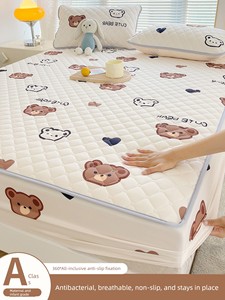 Class a Quilted Fitted Sheet Cover, Single Piece Waterproof Urine Barrier Bed Cover, Bed Cover, 2025 New Model Mattress 
