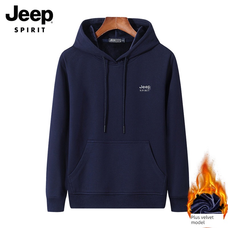 JEEP jeep spring Super soft cotton Hooded Sweater
