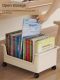 Under the desk book bag storage box pulley book box movable student classroom with desktop book storage box book shelf