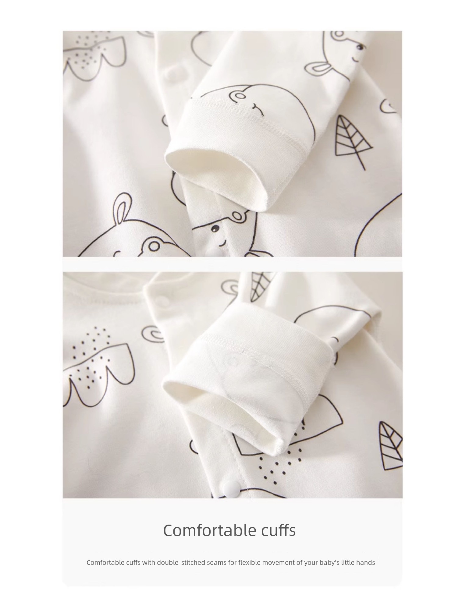 Cotton Baby Jumpsuit, Autumn Clothing for Newborns, Soft and Skin-Friendly Pajamas for Boys and Girls, All-Season Romper — 11