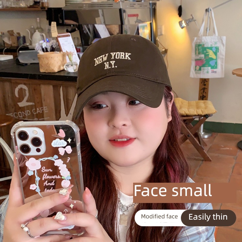 62cm Head circumference female Autumn and winter Big face coffee Hat