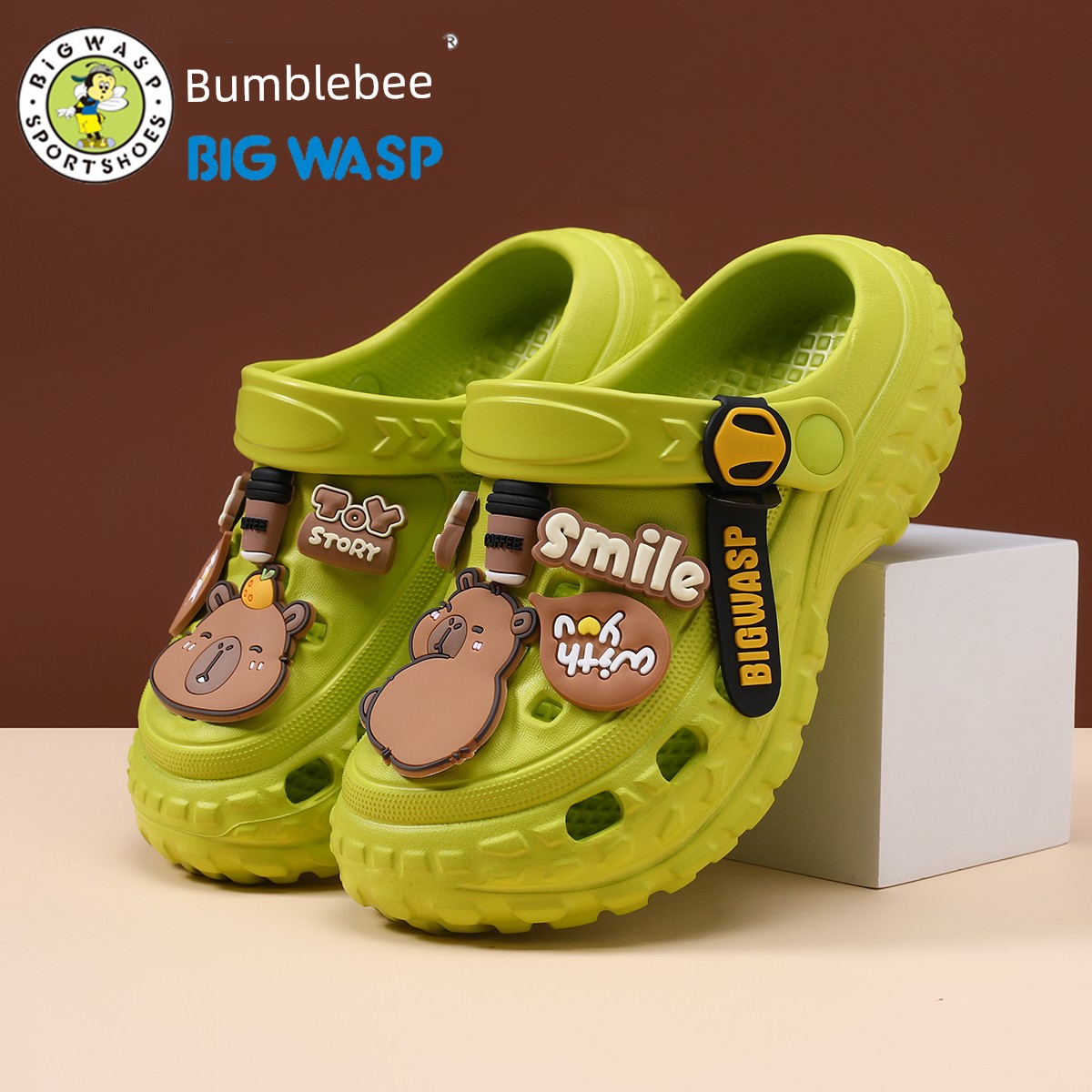 Bumblebee Kids Hole Slippers Boys Summer New Arrival Non Slip 2025 Sandals Older Boy Children's Shoes Sandals — 8