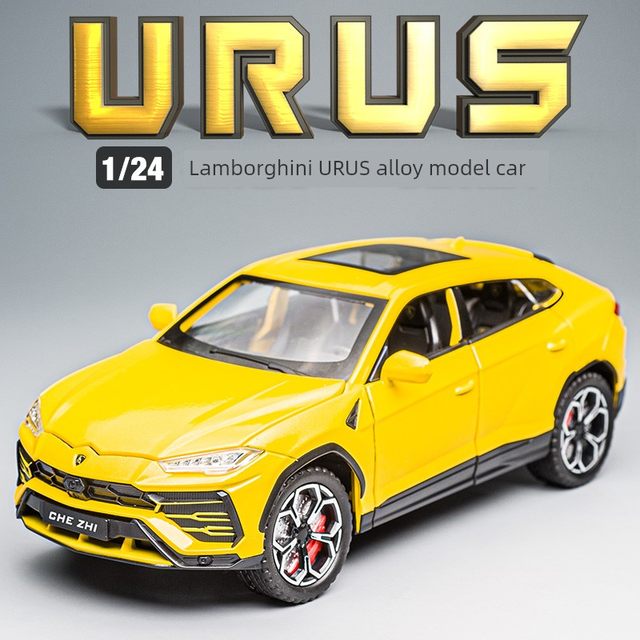 Lamborghini Bison Urus alloy car model 1 24 simulation model car SUV off-road children's toy car