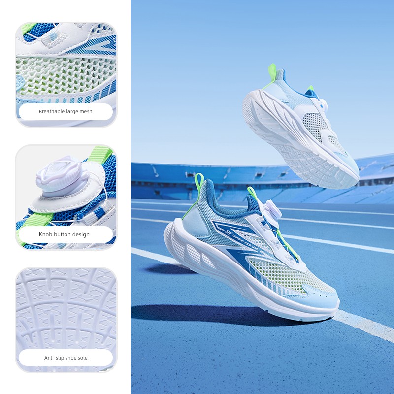 361 Degree Kidsren's Shoes, Kidsren's Running Shoes, Summer New Style Breathable Large Mesh Boys' Shoes, Youth Boys' Sports Shoes — 1