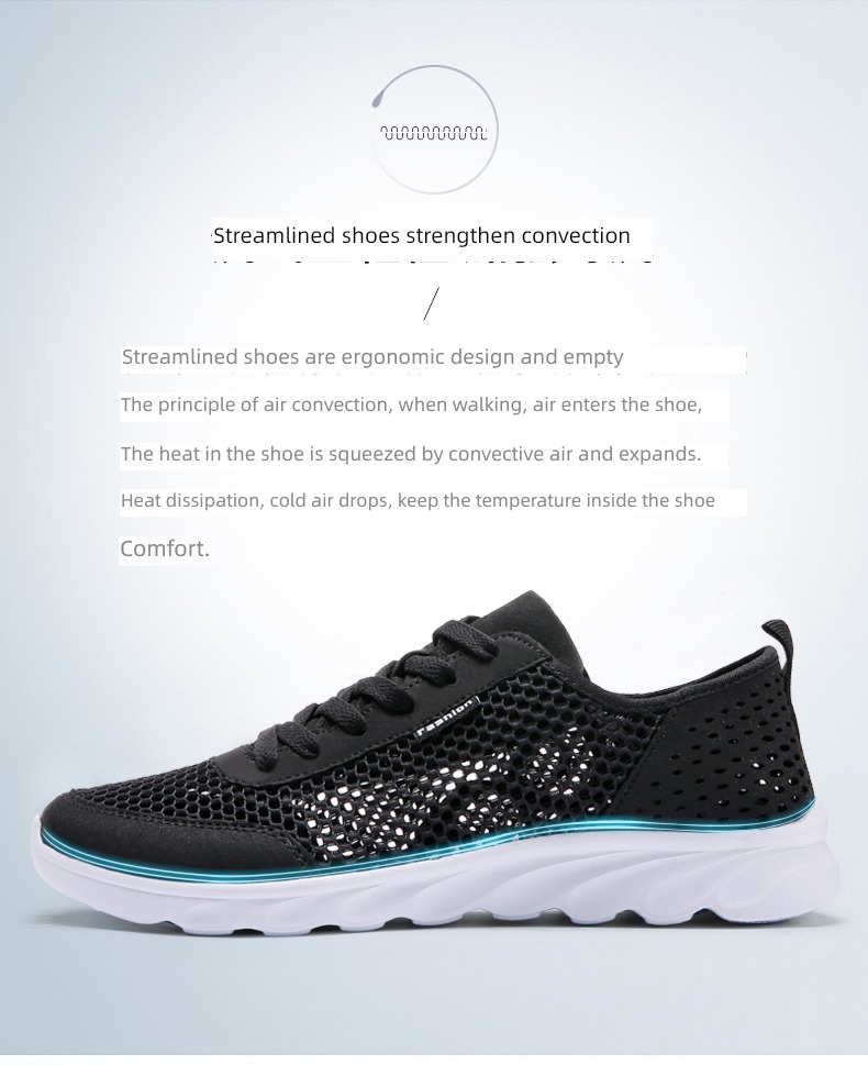 summer ventilation leisure time light Thin money Hollow out Men's Shoes