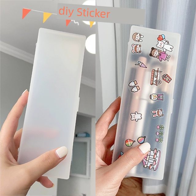 Makeup brush storage box Eyebrow pencil concealer brush portable box Rectangular concealer brush Eyeliner portable matte tool box