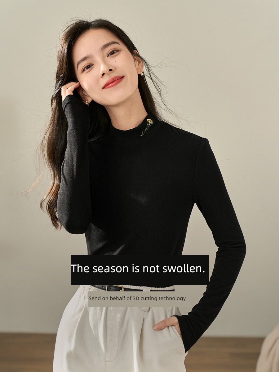 Inman  Derong 2022 autumn Self-cultivation Long sleeve T-shirt