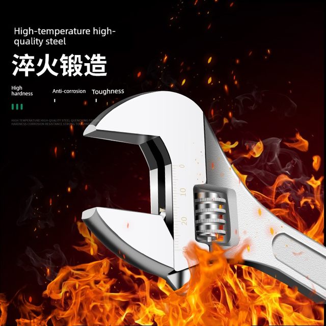 活动扳手工具大全活口板手多功能大开口管钳五金小扳手活扳手板子